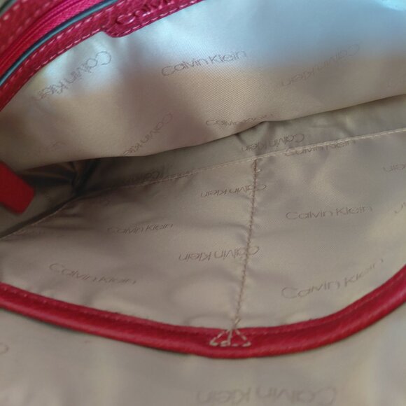 Calvin Klein Red Crossbody Bag, Like New - Picture 5 of 5